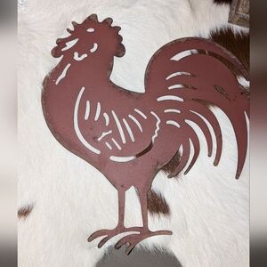 🆕 Metal Farmhouse Chicken Wall Art